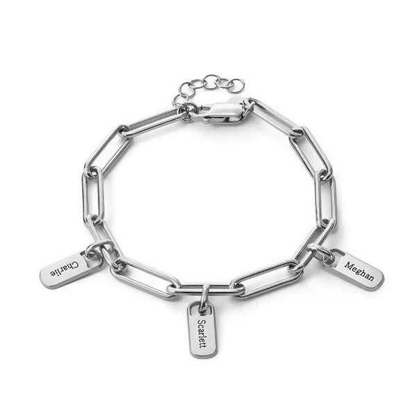 Pulseira Laços de Amor Personalizada - Grave os Nomes Da Sua Família | Oferta Especial + Frete Grátis